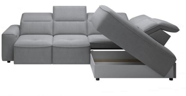 Stylefy Colton L Ecksofa Velours KRONOS Hellgrün Rechts Bild 3
