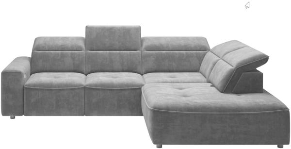 Stylefy Colton L Ecksofa Velours KRONOS Hellgrün Rechts Bild 2
