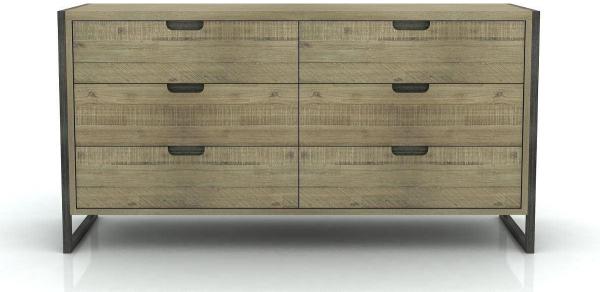 Livin Hill Kommode Flow Sandfarben, graphitfarbene Beine FLOB04