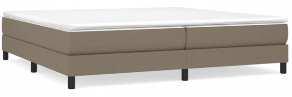 vidaXL Polsterbett, Stoff, 25,0 cm, Taupe, 200x200 cm