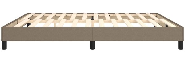vidaXL Polsterbett, Stoff, 25,0 cm, Taupe, 200x200 cm Bild 6