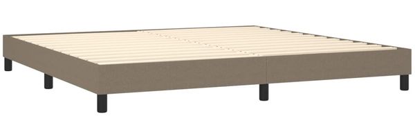 vidaXL Polsterbett, Stoff, 25,0 cm, Taupe, 200x200 cm Bild 4