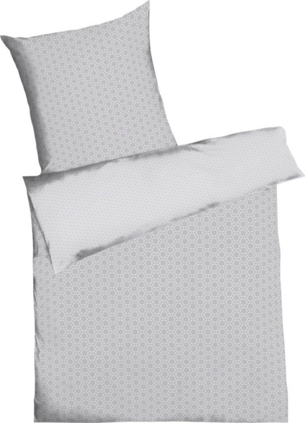 Kaeppel Mako Satin Bettwäsche Moment Grau 135x200 cm + 80x80 cm Bild 5