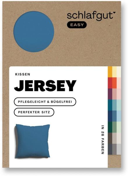 Schlafgut Kissenbezug EASY Jersey, (1 Stück), Kissenhülle mit Reißverschluss, weich und saugfähig, Kissenbezug