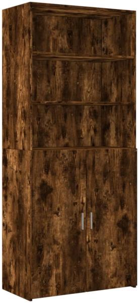 vidaXL Highboard Räuchereiche 80x42,5x249 cm Holzwerkstoff 3281361 Bild 3