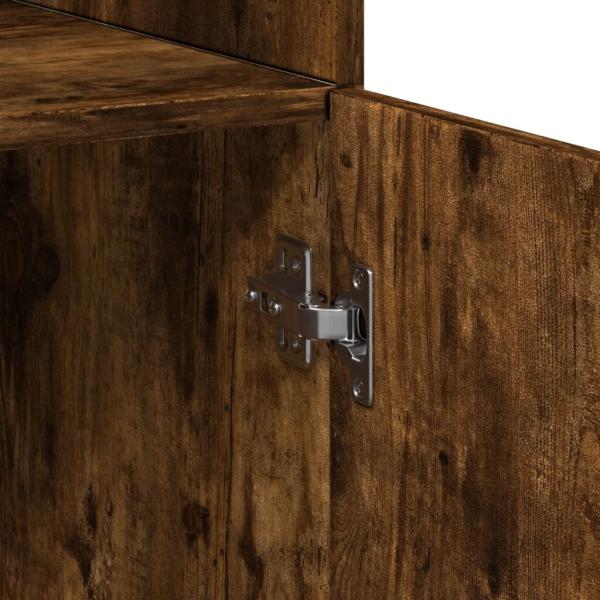 vidaXL Highboard Räuchereiche 80x42,5x249 cm Holzwerkstoff 3281361 Bild 9