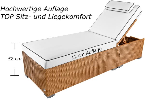 RS Trade Gartenliege Sonnenliege Verona High Bild 5