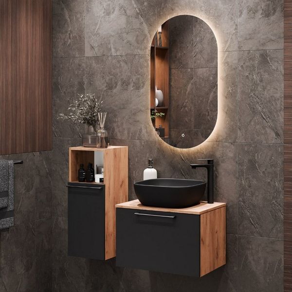 Planetmöbel Badmöbel-Set Astra, (Badezimmer Möbel im modernen Design, 3-St), Badezimmer Möbel im modernen Design