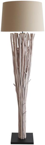 Stehleuchte Treibholz White Wash 30 x 30 x 175 cm