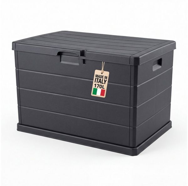 BigDean Auflagenbox Stabile Gartenbox Kissenbox outdoor 78 x 55 x 52 abschließbar (Packung, 1 St, Gartenbox), Kompakte 170l Strauraum