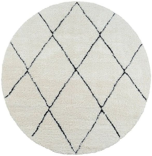 the carpet Teppich Bahar Shaggy, rund, Höhe: 30 mm, Shaggy eleganter Wohnzimmer Teppich Hochflor