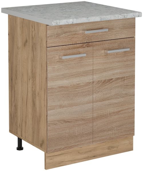 Küchenunterschrank R-Line Sonoma 60 cm AP Marmor Vicco