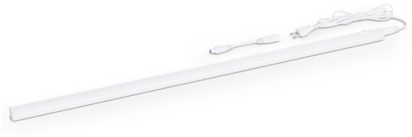 SEBSON Aufbauleuchte LED Unterbauleuchte 90cm neutralweiß, Lichtleiste Stecker & Schalter, Neutralweiß 4000K, Leistung 12W, Helligkeit 1900lm, Betrieb 230V, Maße 880 x 30 x 22 mm