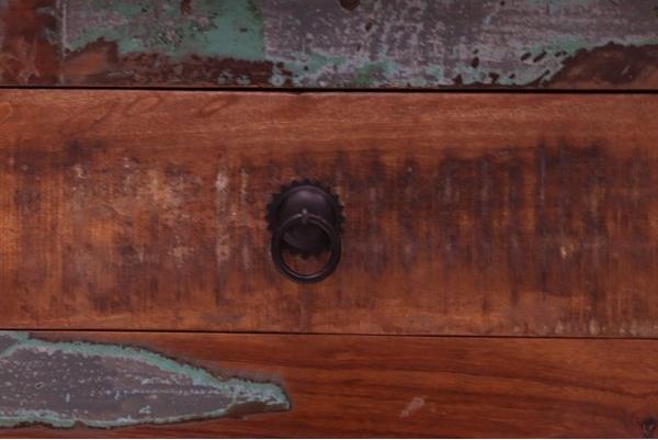 Kommode Retro 100x100x45 aus recyceltem Mangoholz Bild 5