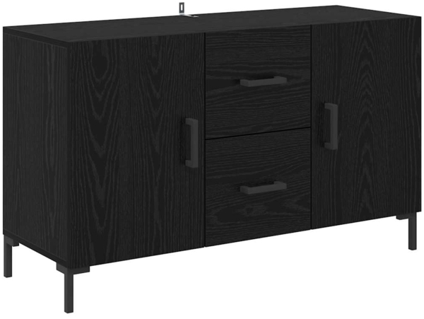 vidaXL Sideboard Schwarz Eichen-Optik 100 x 36 x 60 cm Holzwerkstoff 882480