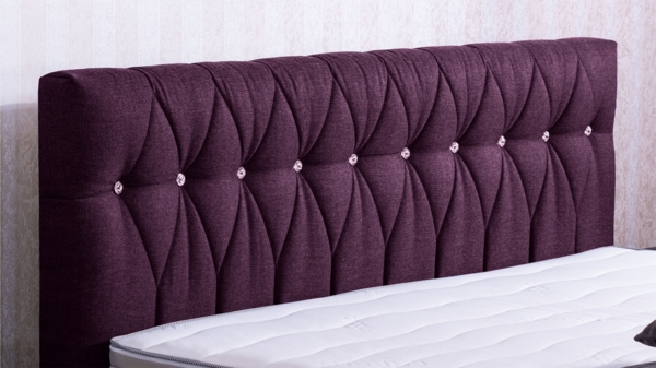 Meisterbetten Boxspringbett Cool 240x220 in WT-Brombeere, Matratzenbezug Nano, Komfortschaum-Topper Bild 4