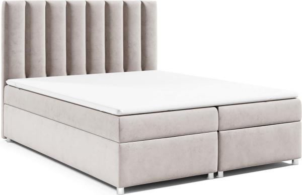 Best for Home Boxspringbett mit Bettkasten Trinity K-10 Bonellfederkern inkl. 7 cm Topper (140x200 160x200 180x200 200x200 cm), inkl. Lieferung bis in die Wohnung, TOP- Preis-Leistungs-Verhältnis