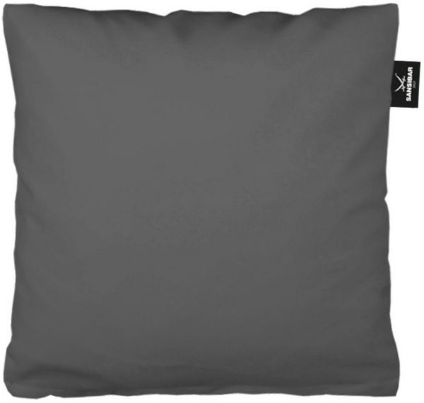 Sansibar Sylt Kissenhülle Uni Jersey Kissenhülle, 40x40 cm, mit edlem Sansibar Fähnchen am Steg, (1 Stück), Jersey, perfekter, faltenfreier Sitz, Antipilling Ausrüstung