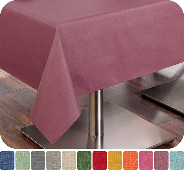 Beautex Tischdecke Leinenoptik wasserabweisend, fleckabweisend und pflegeleicht (1-tlg)