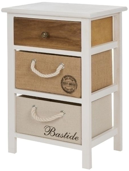Kommode Eliza mit 3 Schubladen MDF Bunt