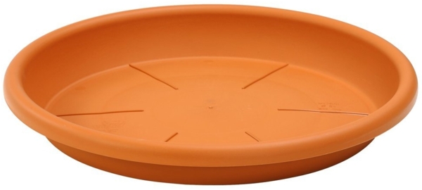 Dehner Blumentopf Untersetzer Eolo, rund, Kunststoff, Pflanzenuntersetzer für drinnen und draußen