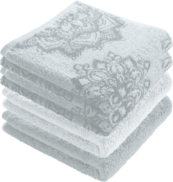 Erwin Müller Handtuch Handtuch "Bühl" 4er-Pack, Frottier, Walk-Frottier Motiv