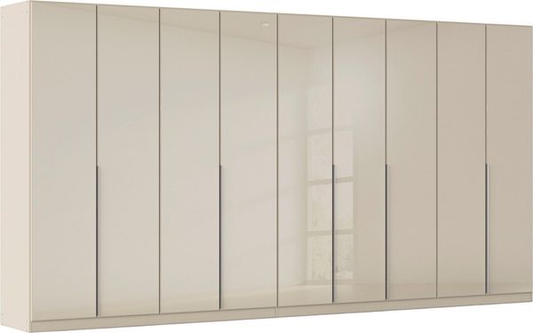 OTTO home Drehtürenschrank Kleiderschrank Kleiderschränke Schrank Garderobe AGORDO mit Glasfront (in zwei Griff-Farben, Breiten 91-405 cm) durchdachte Innenausstattung, in 8 Breiten und 2 Höhen MADE IN GERMANY