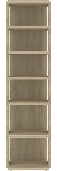 vidaXL Schuhschränke 2 Stk. Sonoma-Eiche 27,5x27x102 cm 808492 Bild 5