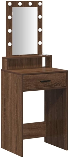 vidaXL Schminktisch mit Speicher Braun 50 x 41 x 140 cm Holzwerkstoff 865160
