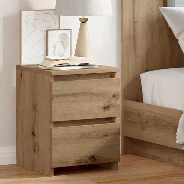 vidaXL Nachttisch Artisan-Eiche 30x30x40 cm Holzwerkstoff 855848