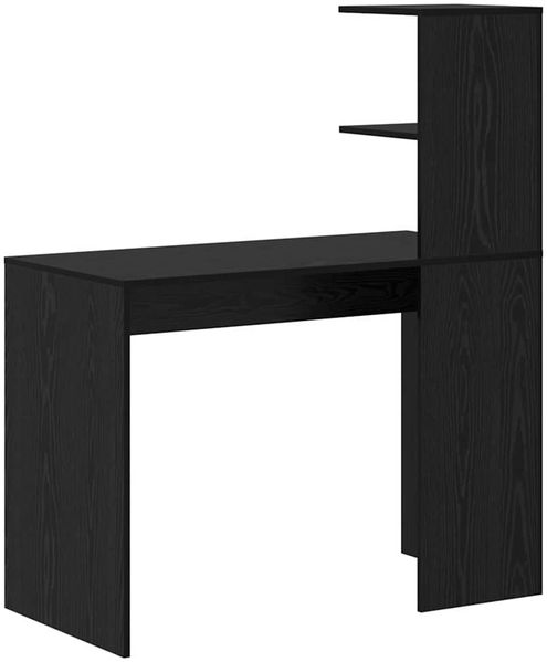 vidaXL Schreibtisch mit Regal Schwarz Eichen-Optik 102 x 50 x 124 cm 869355 Bild 7