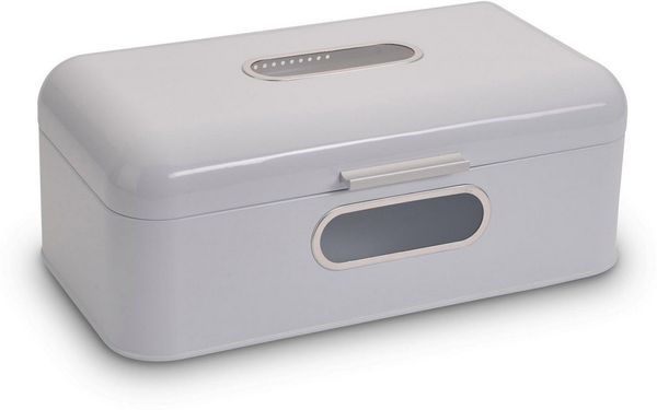 ECHTWERK Brotkasten Retro, Metall, (1-tlg), Brotaufbewahrung, Brotkorb, Brotbox mit zwei praktischen Sichtfenstern