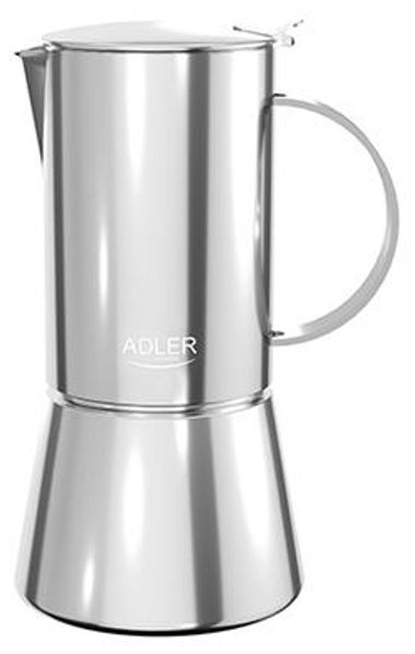 Adler AD 4419 Kaffeemaschine mit Kanne 0 35 l Silber Edelstahl 6 Tassen Gemahlener Kaffee