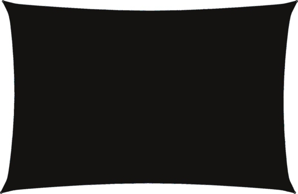 vidaXL Sonnensegel Oxford-Gewebe Rechteckig 2x4 m Schwarz 135752