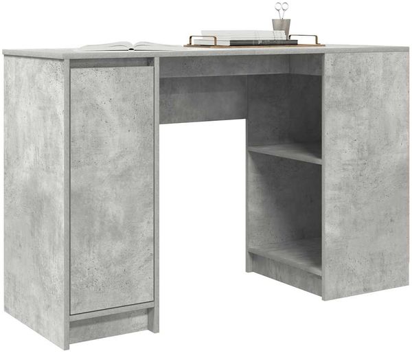 Schreibtisch, Bürotisch, Computertisch Betongrau 120 x 42 x 76 cm Holzwerkstoff Bild 4