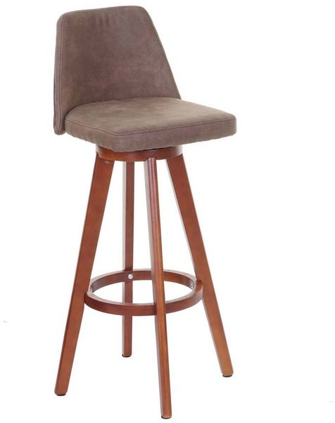 PROREGAL® Barhocker Barstuhl drehbar mit Lehne, Sitzhöhe 72cm, Material, Farbe (2 St), 360° drehbar, stabil und bodenschonend