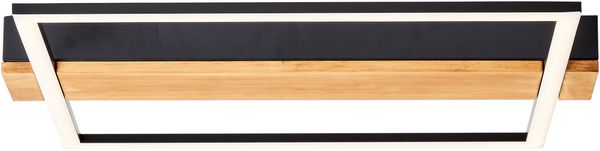 Brilliant AG Leuchten G99746-76 Loneos Deckenleuchte 45x40 cm schwarz holz