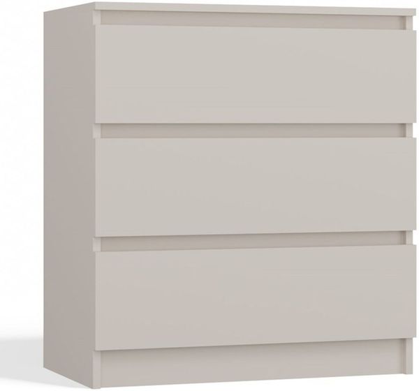 Selsey 'Malwa' Kommode mit drei Schubladen, greige, ca. 75 x 70 x 40 cm