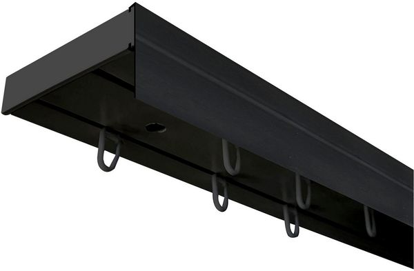 SN DECO GROUP Gardinenschiene Vorhangschiene SH (1) mit Blende 5 cm, 2-läufig, Fixmaß, mit Bohren, verschraubt, Kunststoff