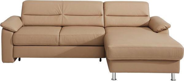 sit&more Ecksofa Ascara L-Form, inklusive Boxspring/Federkern-Polsterung, wahlweise mit Bettfunktion
