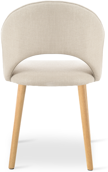 GOEURVANT 1316 Esszimmerstühle 2er-Set, Webstoff - Beige Bild 5