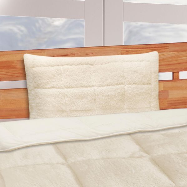 Wende Bettdecke 135x200cm Lammflor Optik - Steppbett Sherpa-Fleece und Mikrofaser Seite - warme Steppdecke (1400g Füllung) - Wende-Design - Öko Tex 135x200cm inkl. 40x80 Kissen