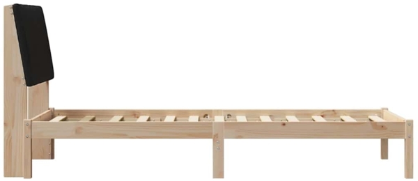 vidaXL Bettrahmen mit Kopfteil Braun 80 x 200 cm Massives Kiefernholz 878921 Bild 5
