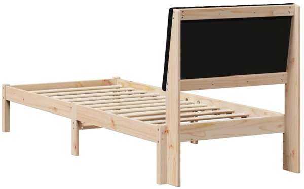 vidaXL Bettrahmen mit Kopfteil Braun 80 x 200 cm Massives Kiefernholz 878921 Bild 6