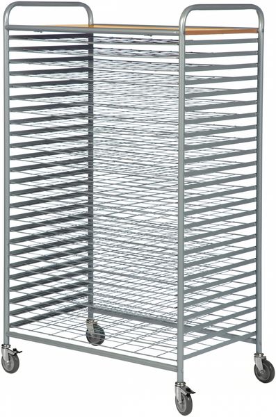 Kongamek Trockenwagen in grau 950x600x1640mm mit 25 Böden