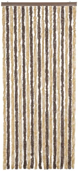 vidaXL Fliegenvorhang Dunkelbraun und Beige 56x185 cm Chenille 377353 Bild 3