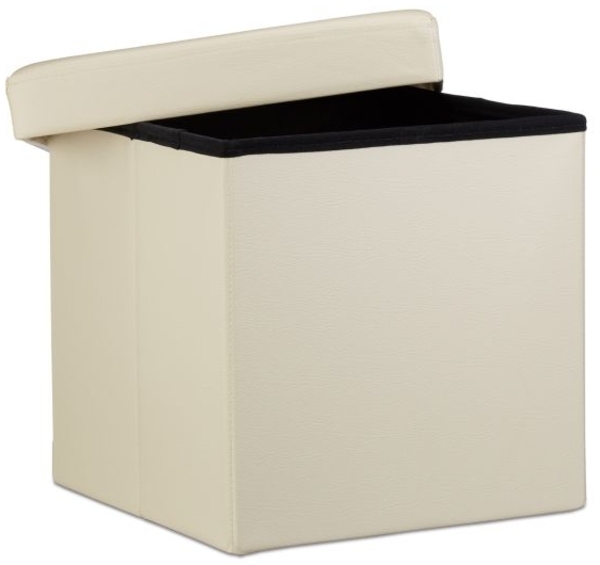 Faltbarer Sitzhocker Kunstleder Bild 2