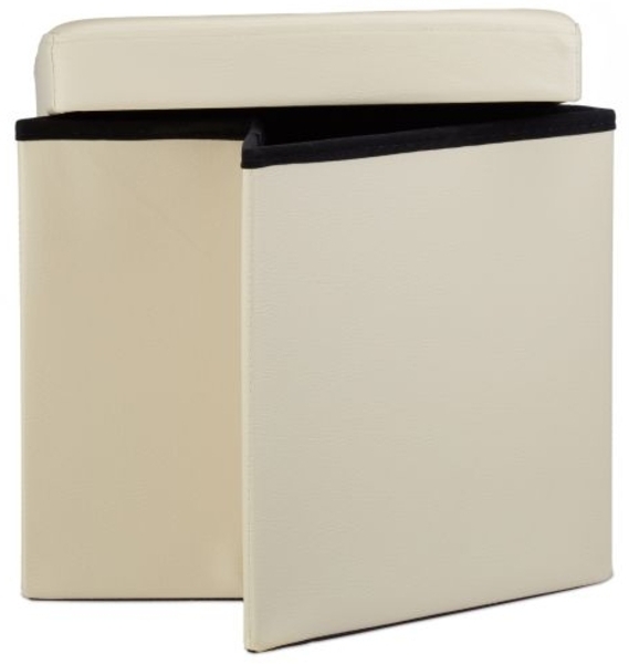 Faltbarer Sitzhocker Kunstleder Bild 5