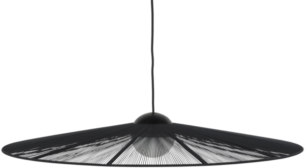 Hängelampe Belle L Schwarz | Elegantes Seil-Design von Zuiver