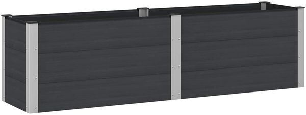 vidaXL Hochbeet Schwarz 200 x 50 x 54 cm 42038984